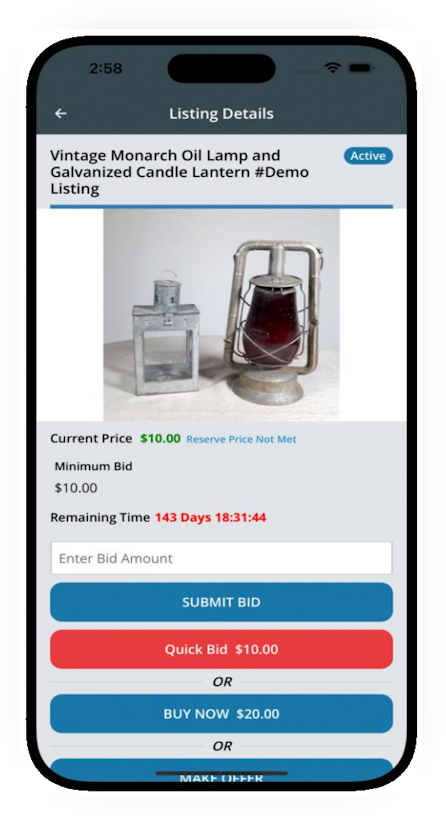 AuctionWorx Mobile app for Android and IOS